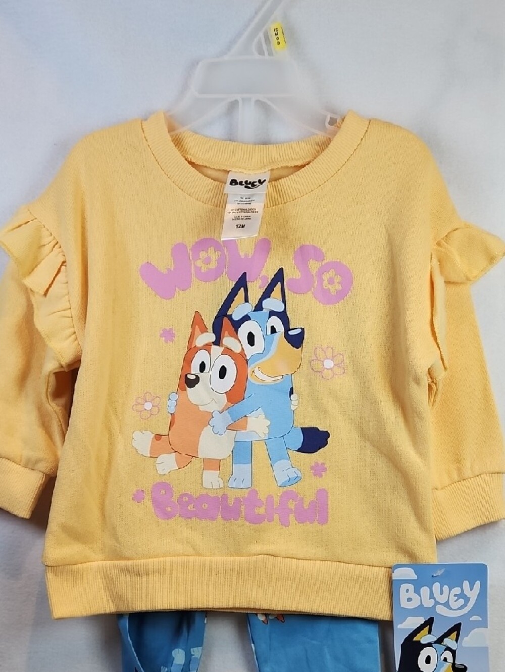 Bluey Girls Yellow & Blue 2pc 'Wow So Beautiful' Bluey Kids Set - Picture 9 of 13
